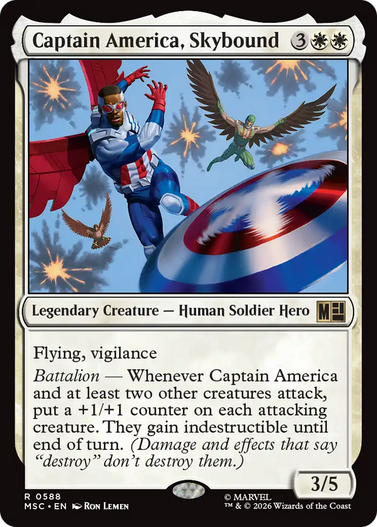 Captain America, Skybound [Marvel Super Heroes Commander] | Chromatic Games