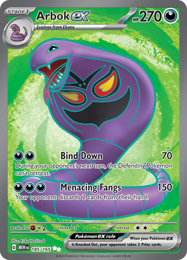 Arbok ex (185/165) [Scarlet & Violet 151] | Chromatic Games