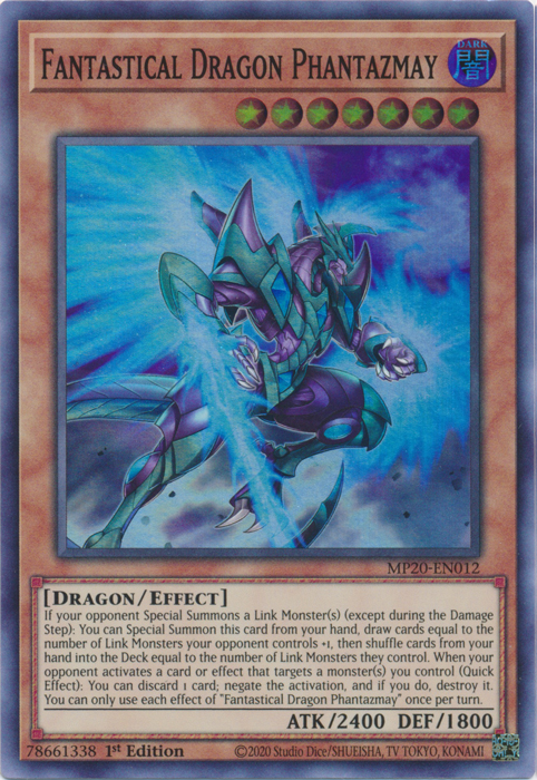 Fantastical Dragon Phantazmay [MP20-EN012] Super Rare | Chromatic Games