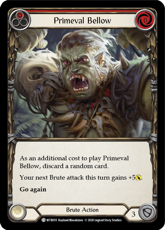 Primeval Bellow (Red) [U-WTR035] (Welcome to Rathe Unlimited)  Unlimited Normal | Chromatic Games