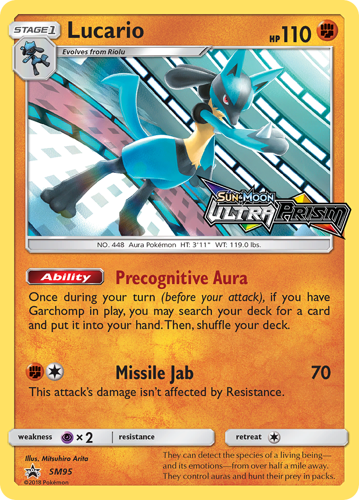Lucario (SM95) (Prerelease Promo) [Sun & Moon: Black Star Promos] | Chromatic Games