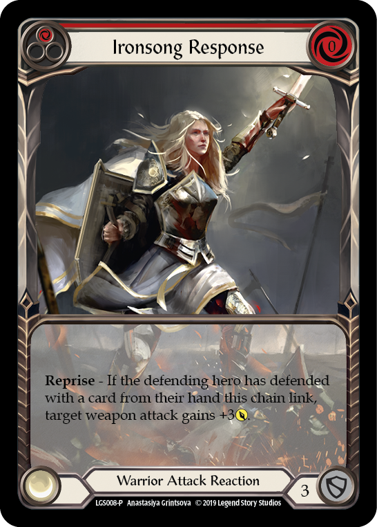 Ironsong Response (Red) [LGS008-P] (Promo)  1st Edition Normal | Chromatic Games