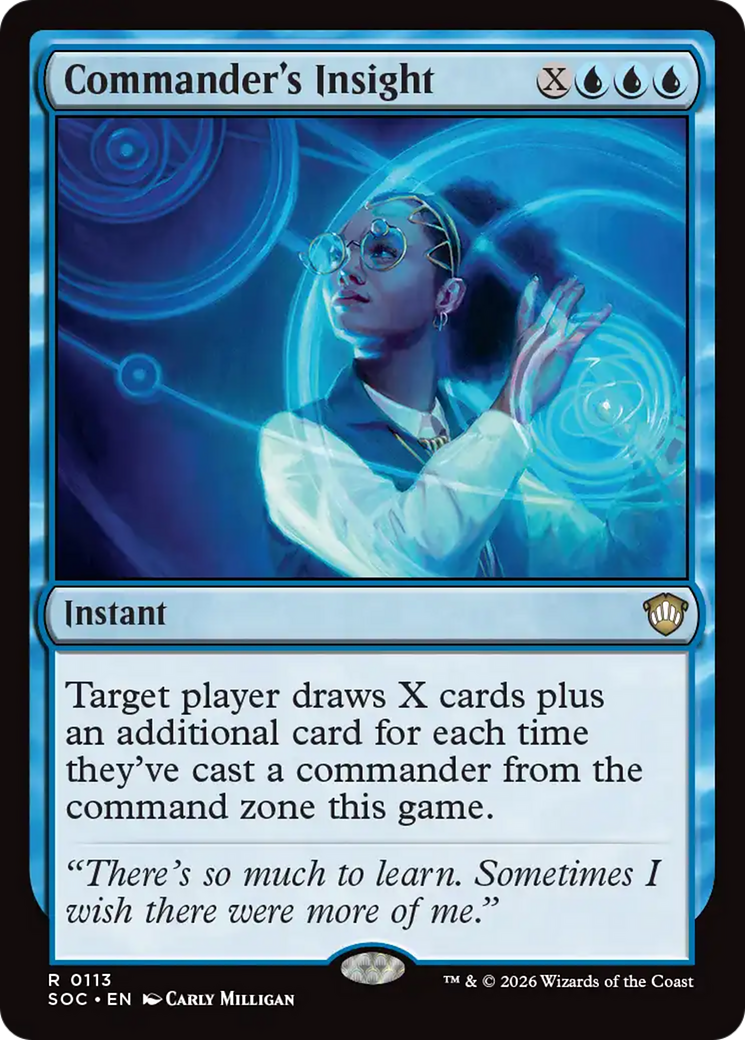 Commander's Insight [Secrets of Strixhaven Commander] | Chromatic Games