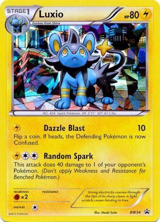 Luxio (BW34) (Cracked Ice Holo) [Black & White: Black Star Promos] | Chromatic Games