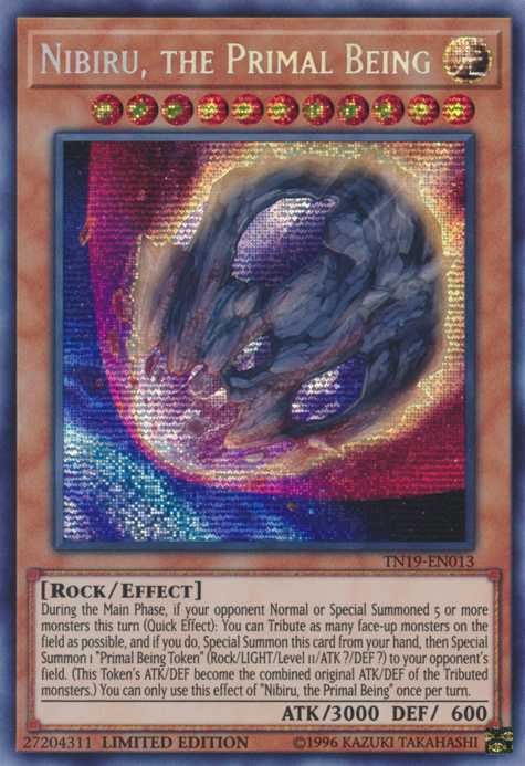 Nibiru, the Primal Being [TN19-EN013] Prismatic Secret Rare | Chromatic Games