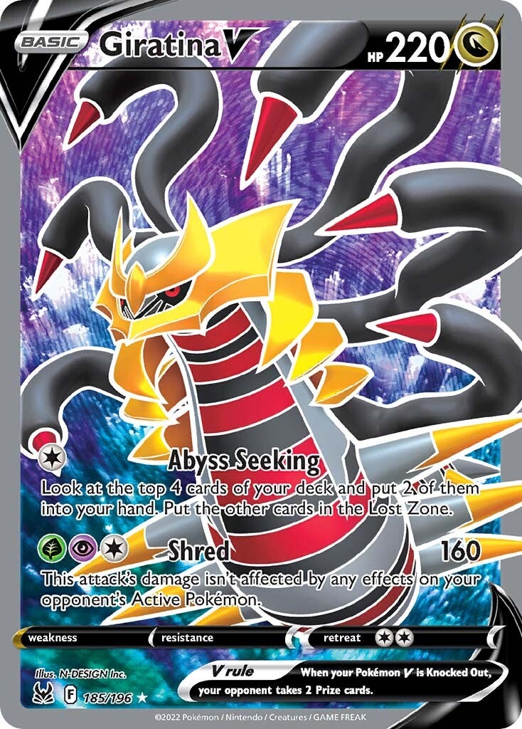 Giratina V (185/196) [Sword & Shield: Lost Origin] | Chromatic Games