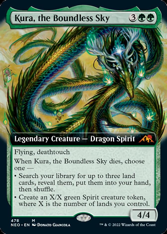 Kura, the Boundless Sky (Extended Art) [Kamigawa: Neon Dynasty] | Chromatic Games