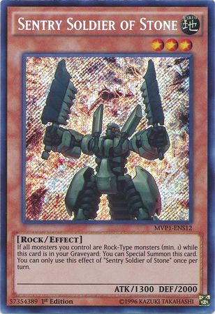 Sentry Soldier of Stone [MVP1-ENS12] Secret Rare | Chromatic Games