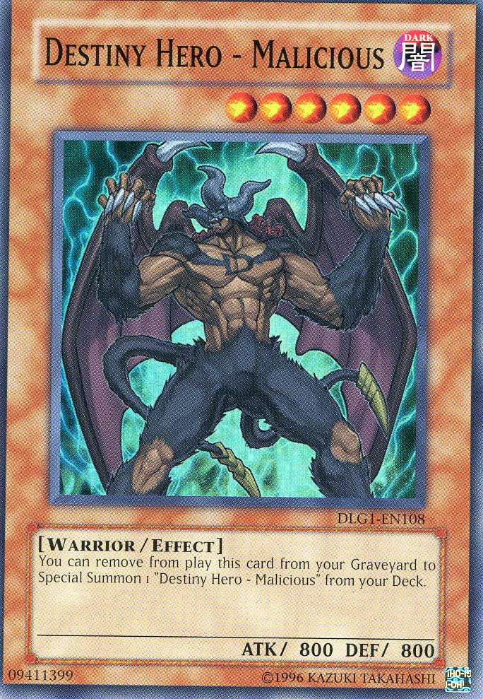 Destiny HERO - Malicious [DLG1-EN108] Super Rare | Chromatic Games