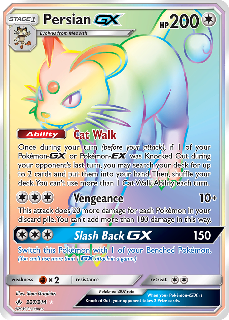 Persian GX (227/214) [Sun & Moon: Unbroken Bonds] | Chromatic Games