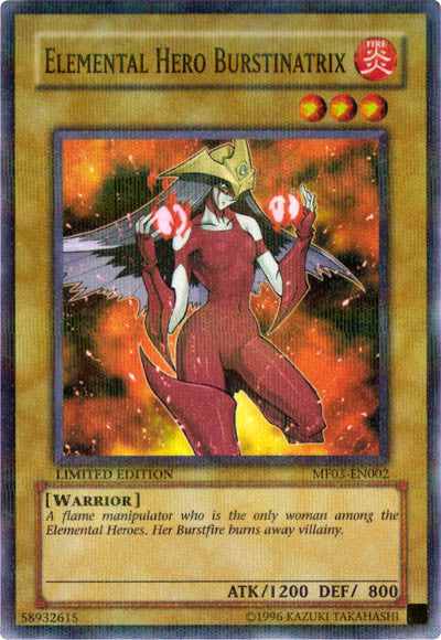 Elemental Hero Burstinatrix [MF03-EN002] Parallel Rare | Chromatic Games