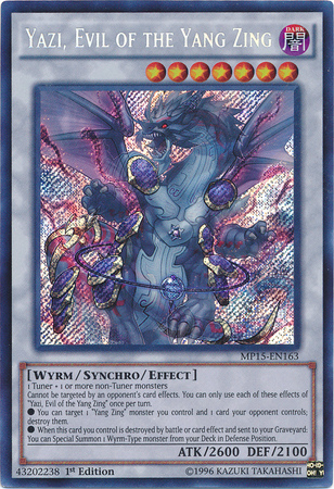 Yazi, Evil of the Yang Zing [MP15-EN163] Secret Rare | Chromatic Games