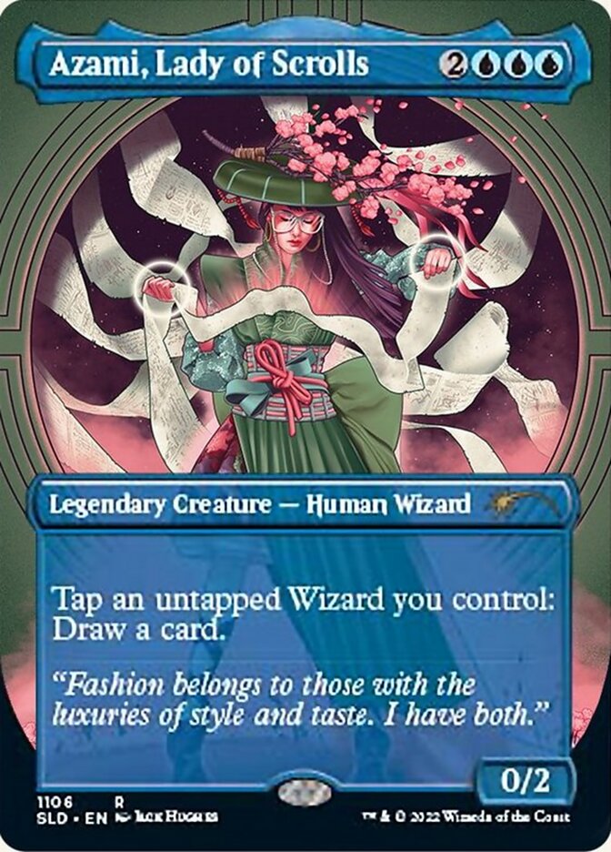 Azami, Lady of Scrolls (Borderless) [Secret Lair Drop Series] | Chromatic Games