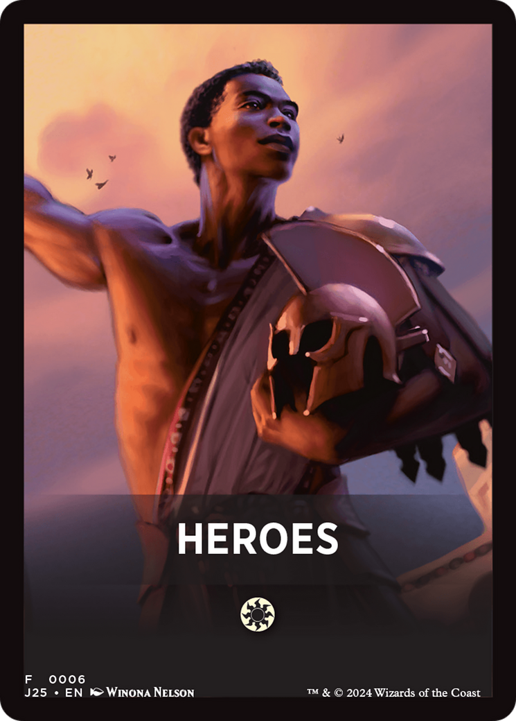 Heroes Theme Card [Foundations Jumpstart Front Cards] | Chromatic Games