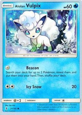 Alolan Vulpix (21/145) (Ice Path FTW - Zachary Bokhari) [World Championships 2017] | Chromatic Games