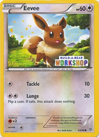 Eevee (63/98) (Build A Bear Workshop Exclusive) [XY: Ancient Origins] | Chromatic Games