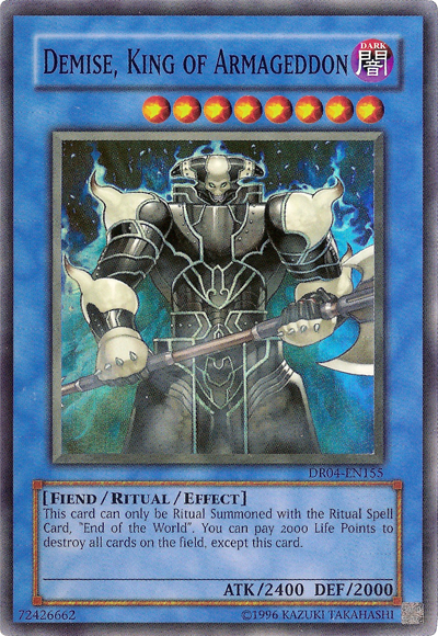 Demise, King of Armageddon [DR04-EN155] Super Rare | Chromatic Games