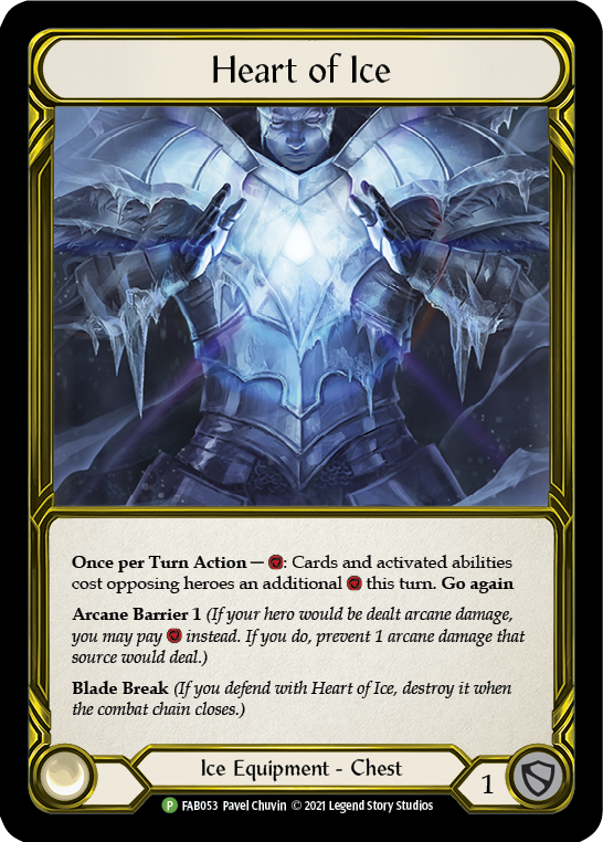 Heart of Ice (Golden) [FAB053] (Promo)  Cold Foil | Chromatic Games