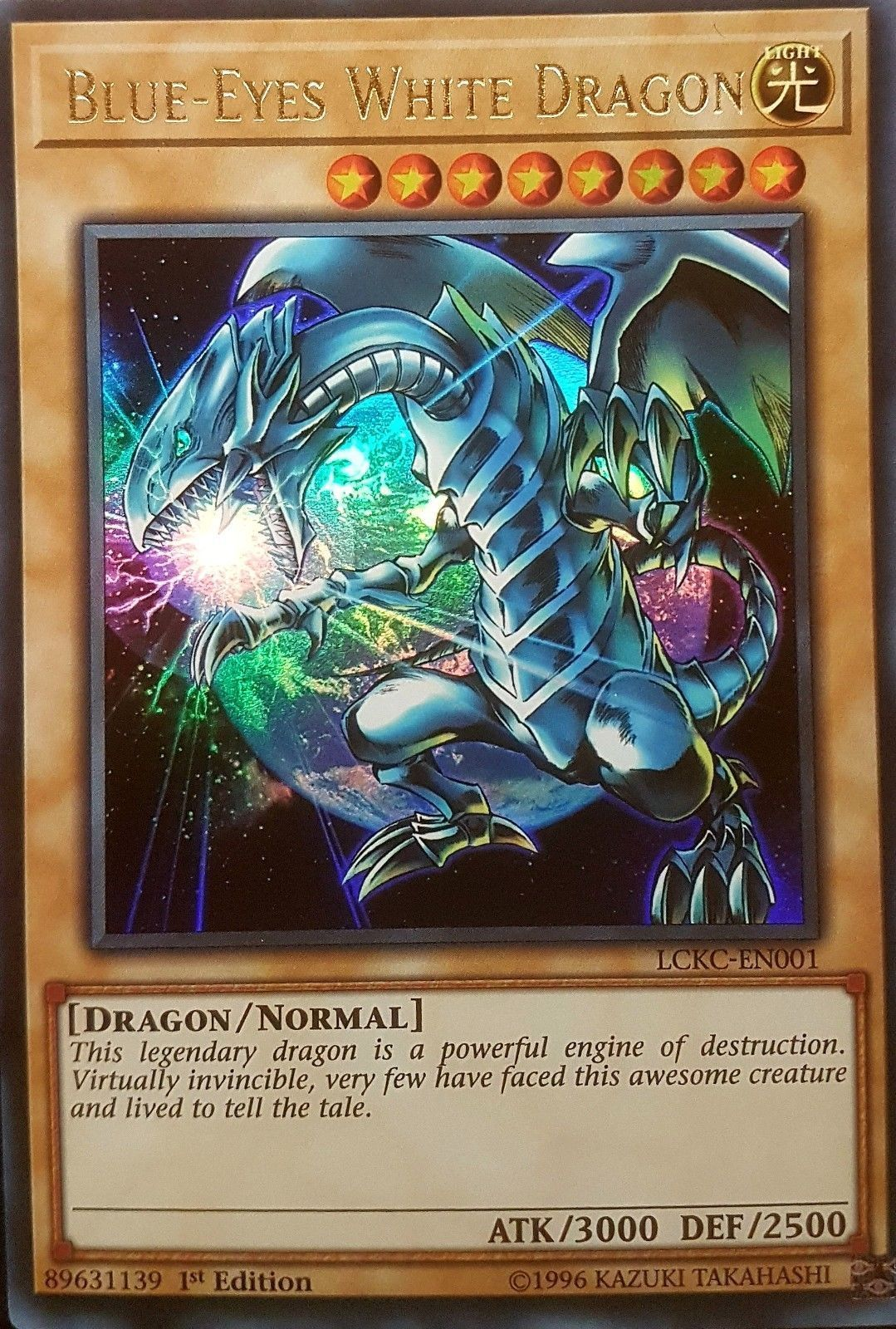 Blue-Eyes White Dragon (Version 3) [LCKC-EN001] Ultra Rare | Chromatic Games