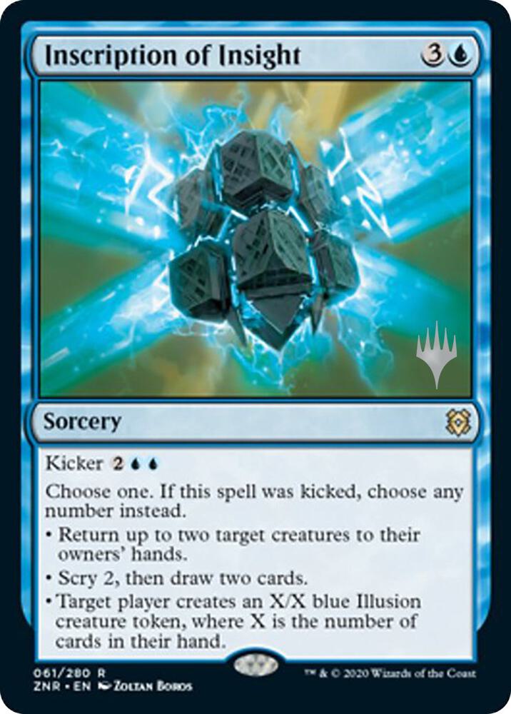 Inscription of Insight 61 (Promo Pack: Zendikar Rising)  - Foil | Chromatic Games
