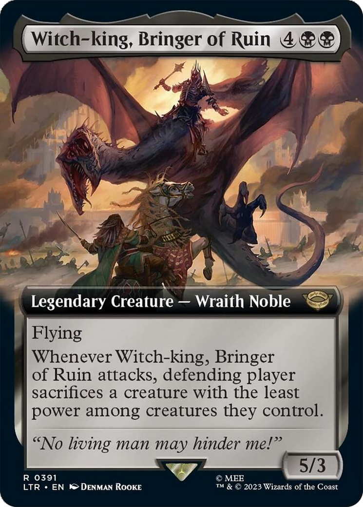 Witch-king, Bringer of Ruin (Extended Alternate Art) [The Lord of the Rings: Tales of Middle-Earth] | Chromatic Games