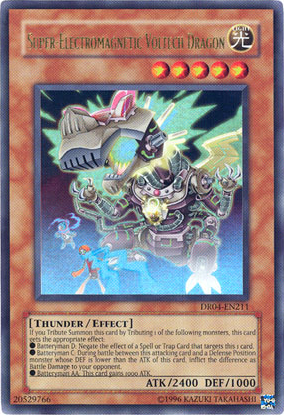 Super-Electromagnetic Voltech Dragon [DR04-EN211] Ultra Rare | Chromatic Games