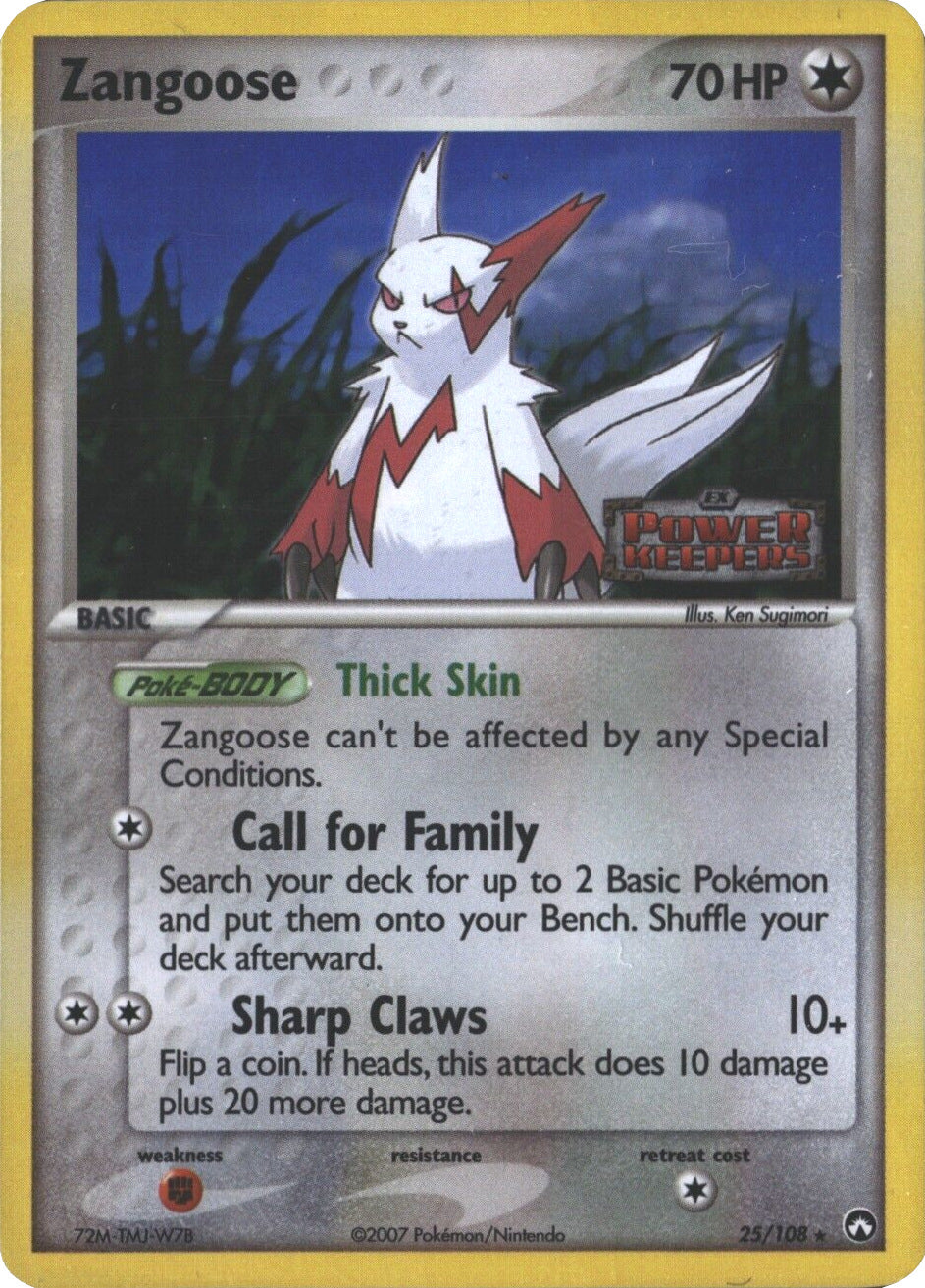 Zangoose (25/108) (Stamped) [EX: Power Keepers] | Chromatic Games