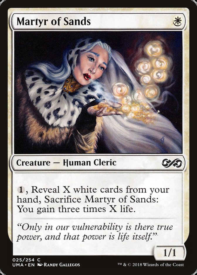 Martyr of Sands 25/254 (Ultimate Masters)  - Foil | Chromatic Games