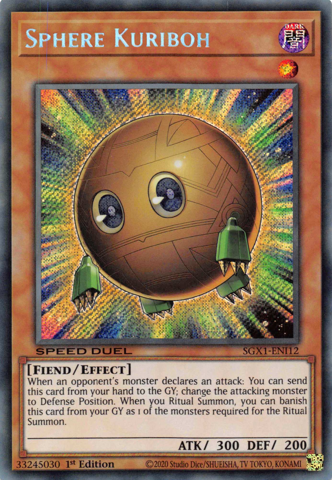 Sphere Kuriboh [SGX1-ENI12] Secret Rare | Chromatic Games