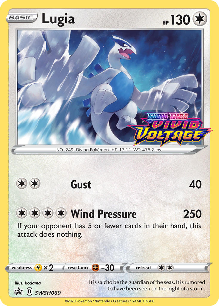 Lugia (SWSH069) (Prerelease Promo) [Sword & Shield: Black Star Promos] | Chromatic Games