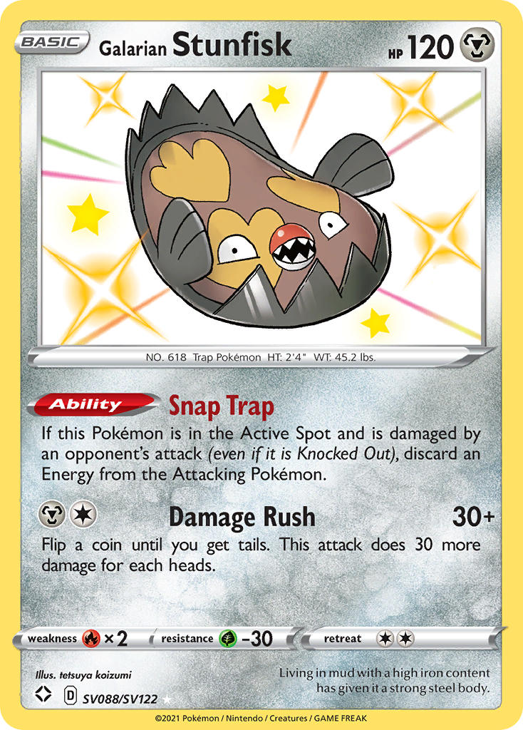 Galarian Stunfisk (SV088/SV122) [Sword & Shield: Shining Fates] | Chromatic Games