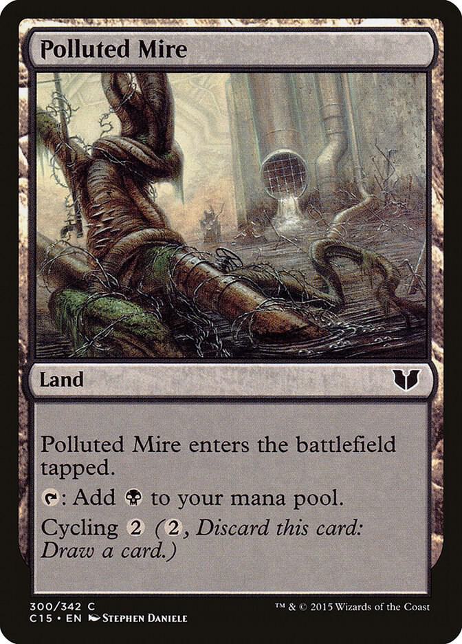 Polluted Mire 300/342 (Commander 2015)  | Chromatic Games
