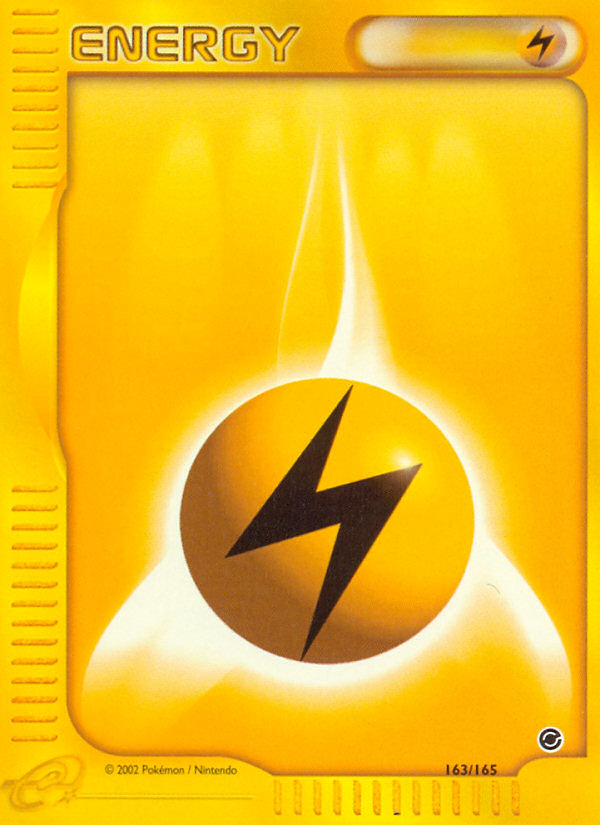 Lightning Energy (163/165) [Expedition: Base Set] | Chromatic Games