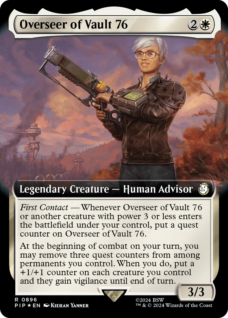 Overseer of Vault 76 (Extended Art) (Surge Foil) [Fallout] | Chromatic Games