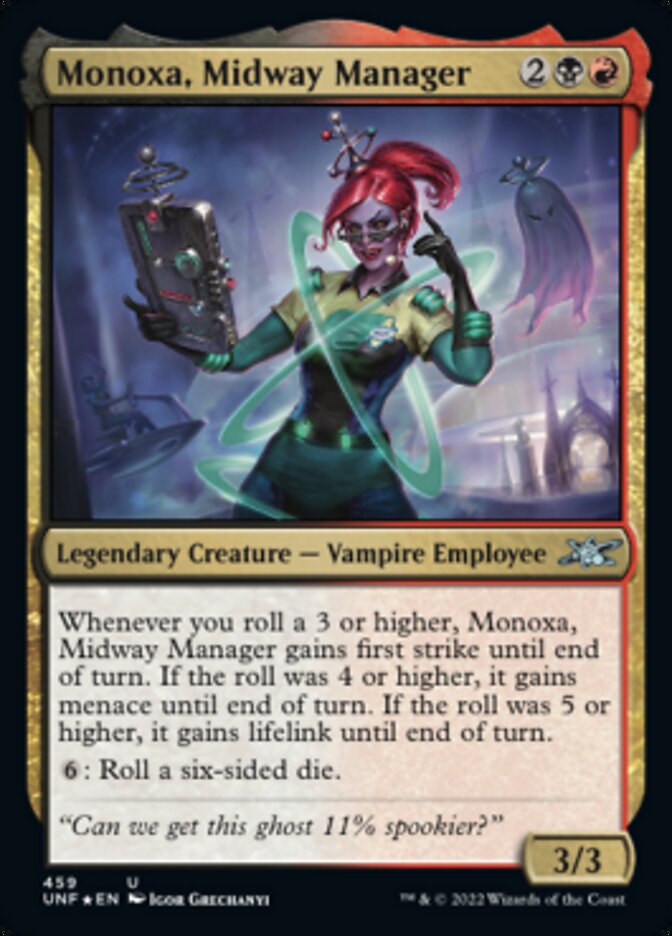 Monoxa, Midway Manager (Galaxy Foil) [Unfinity] | Chromatic Games