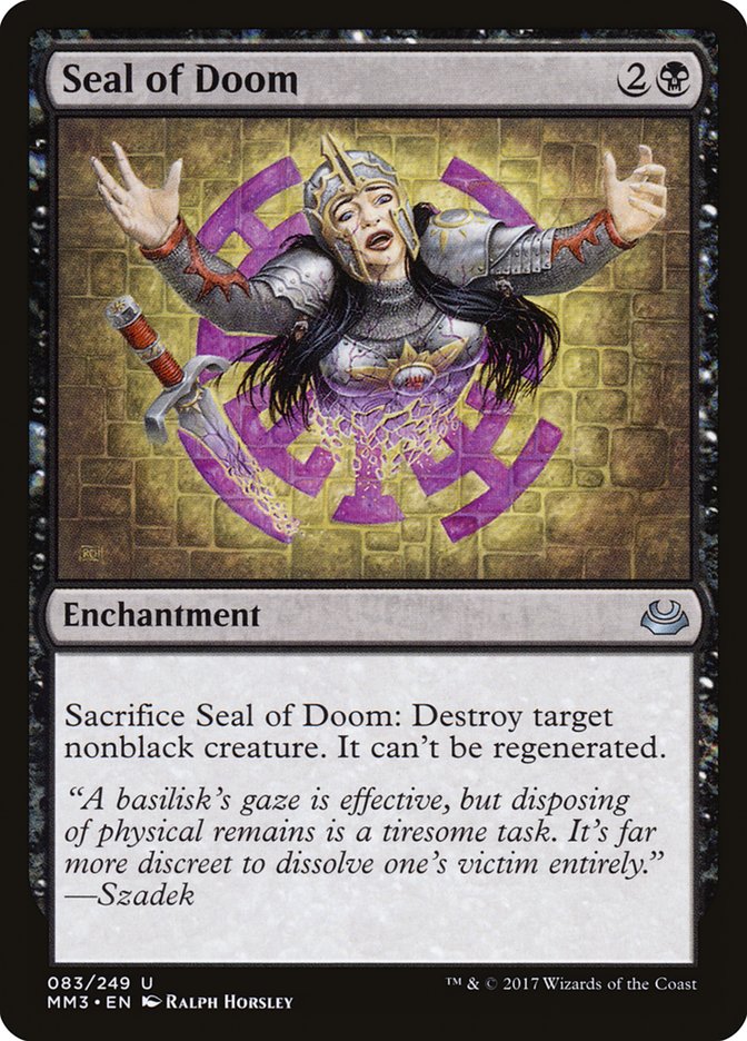Seal of Doom 83/249 (Modern Masters 2017)  | Chromatic Games