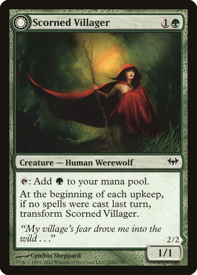 Scorned Villager 125 (Dark Ascension)  - Foil | Chromatic Games