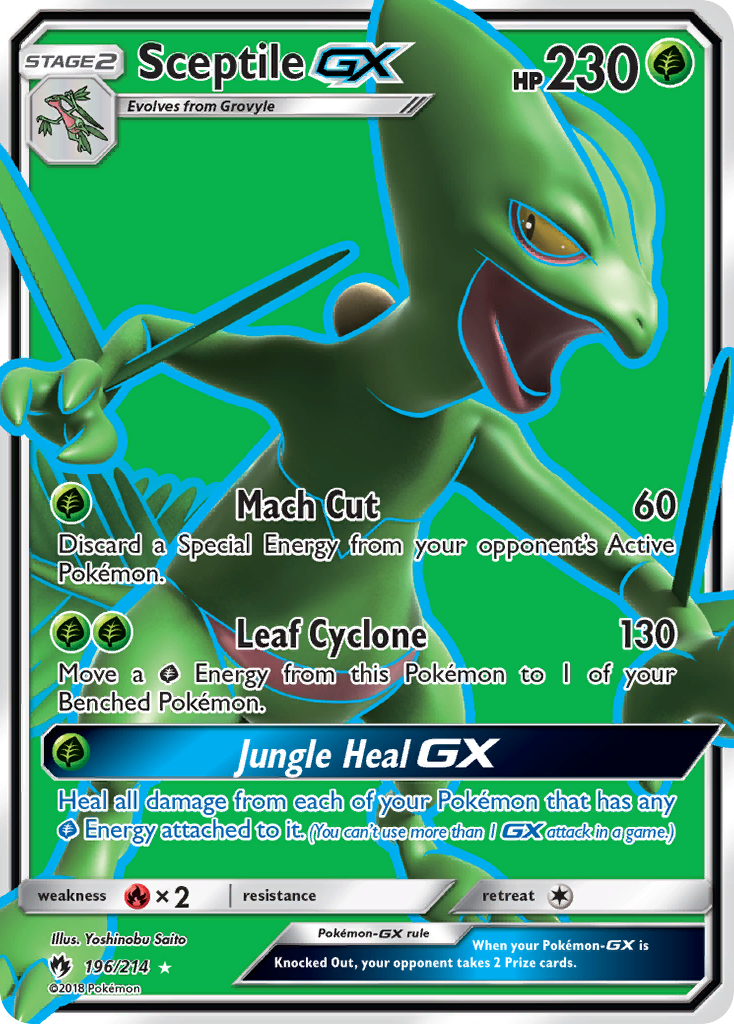 Sceptile GX (196/214) [Sun & Moon: Lost Thunder] | Chromatic Games