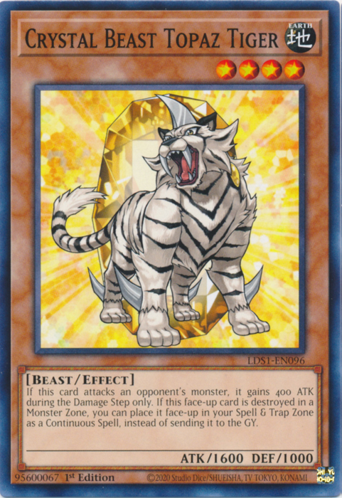 Crystal Beast Topaz Tiger [LDS1-EN096] Common | Chromatic Games