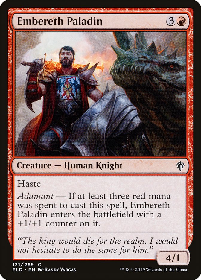 Embereth Paladin 121/269 (Throne of Eldraine)  - Foil | Chromatic Games