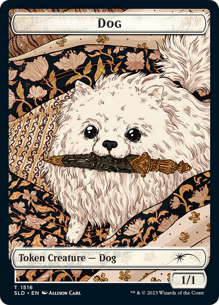 Dog // Cat Double-Sided Token [Secret Lair Commander Deck: Raining Cats and Dogs Tokens] | Chromatic Games