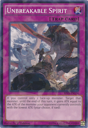 Unbreakable Spirit [BP03-EN234] Shatterfoil Rare | Chromatic Games