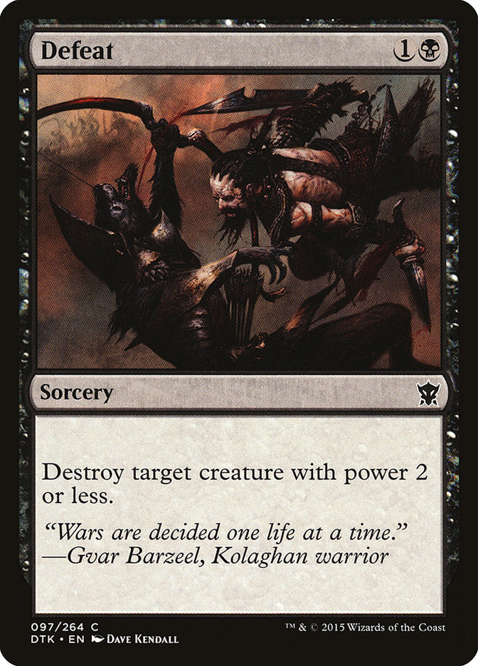Defeat 97/264 (Dragons of Tarkir)  | Chromatic Games
