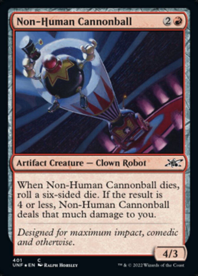 Non-Human Cannonball (Galaxy Foil) [Unfinity] | Chromatic Games