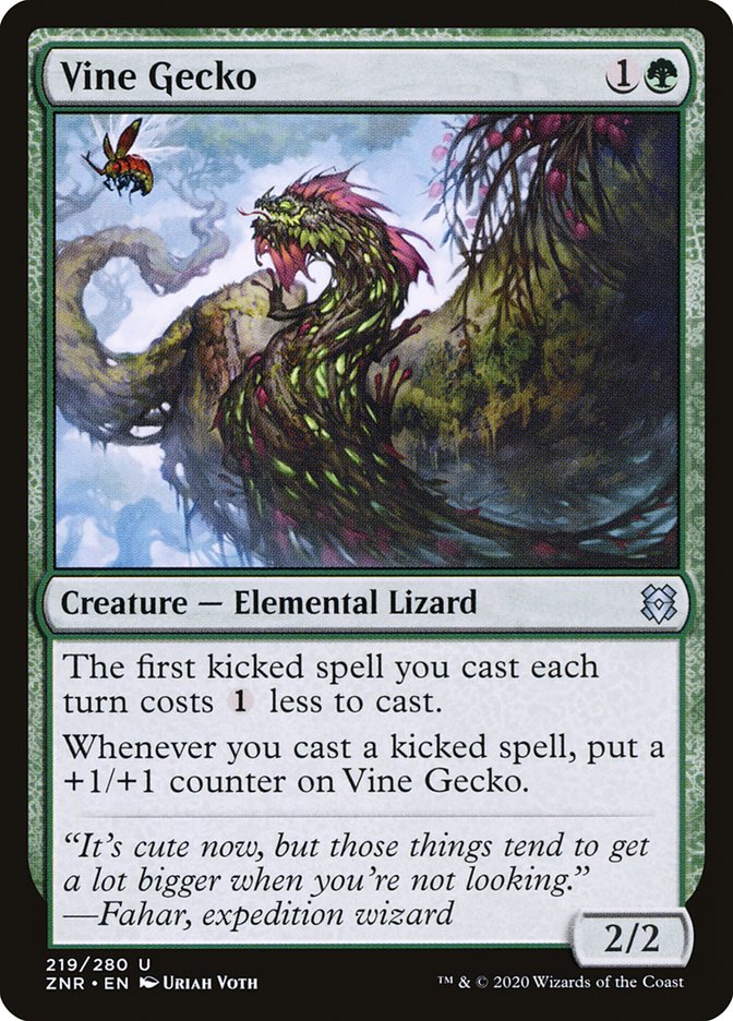 Vine Gecko 219/280 (Zendikar Rising)  | Chromatic Games