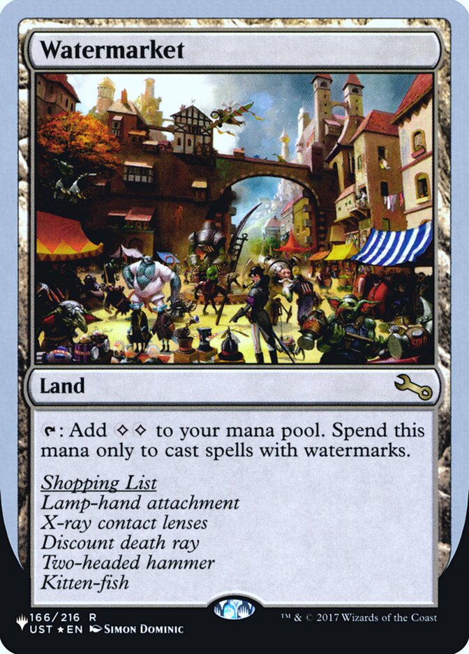 Watermarket (Unfinity Foil Edition) [The List] | Chromatic Games