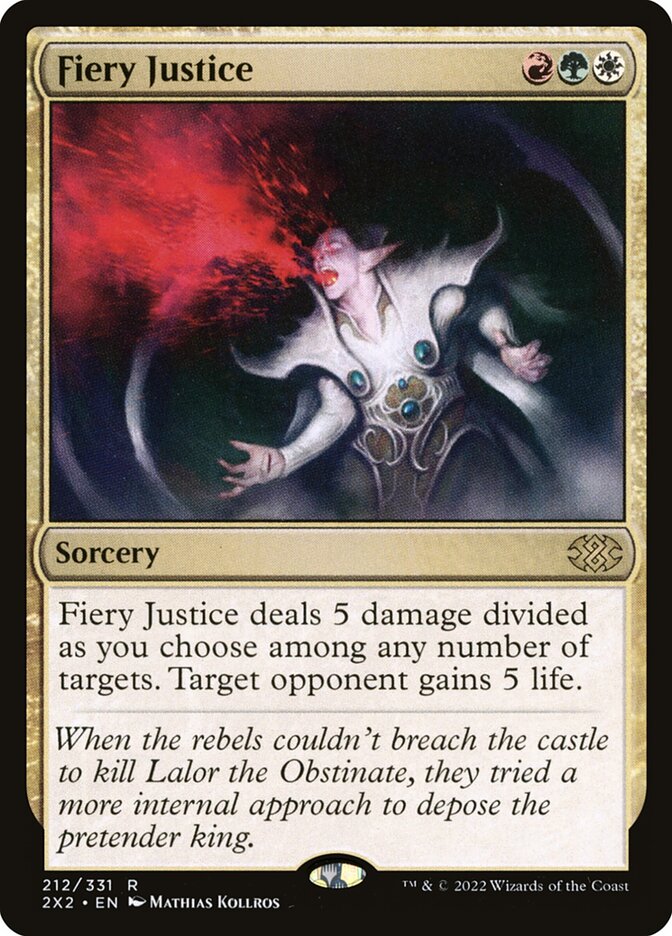 Fiery Justice 212/331 (Double Masters 2022)  - Foil | Chromatic Games
