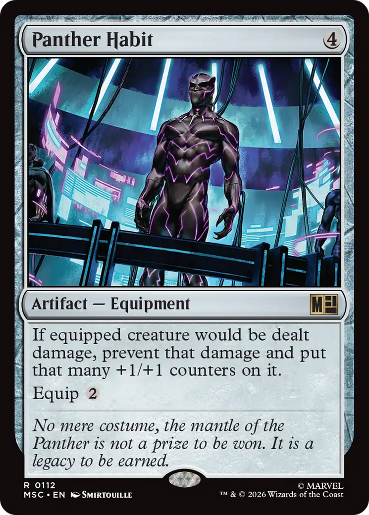 Panther Habit (Surge Foil) [Marvel Super Heroes Commander] | Chromatic Games