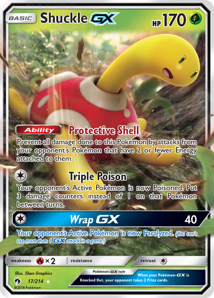 Shuckle GX (17/214) [Sun & Moon: Lost Thunder] | Chromatic Games