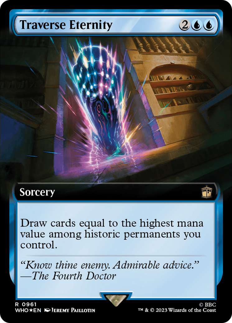 Traverse Eternity (Extended Art) (Surge Foil) [Doctor Who] | Chromatic Games